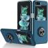 Samsung Galaxy Z Flip 5 Hoesje Magnetische Kickstand Ring Blauw afbeelding 1