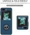 Samsung Galaxy Z Flip 5 Hoesje Magnetische Kickstand Ring Blauw afbeelding 7