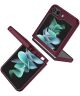 Samsung Galaxy Z Flip 5 Hoesje Magnetische Kickstand Ring Donker Rood