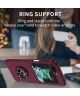 Samsung Galaxy Z Flip 5 Hoesje Magnetische Kickstand Ring Donker Rood