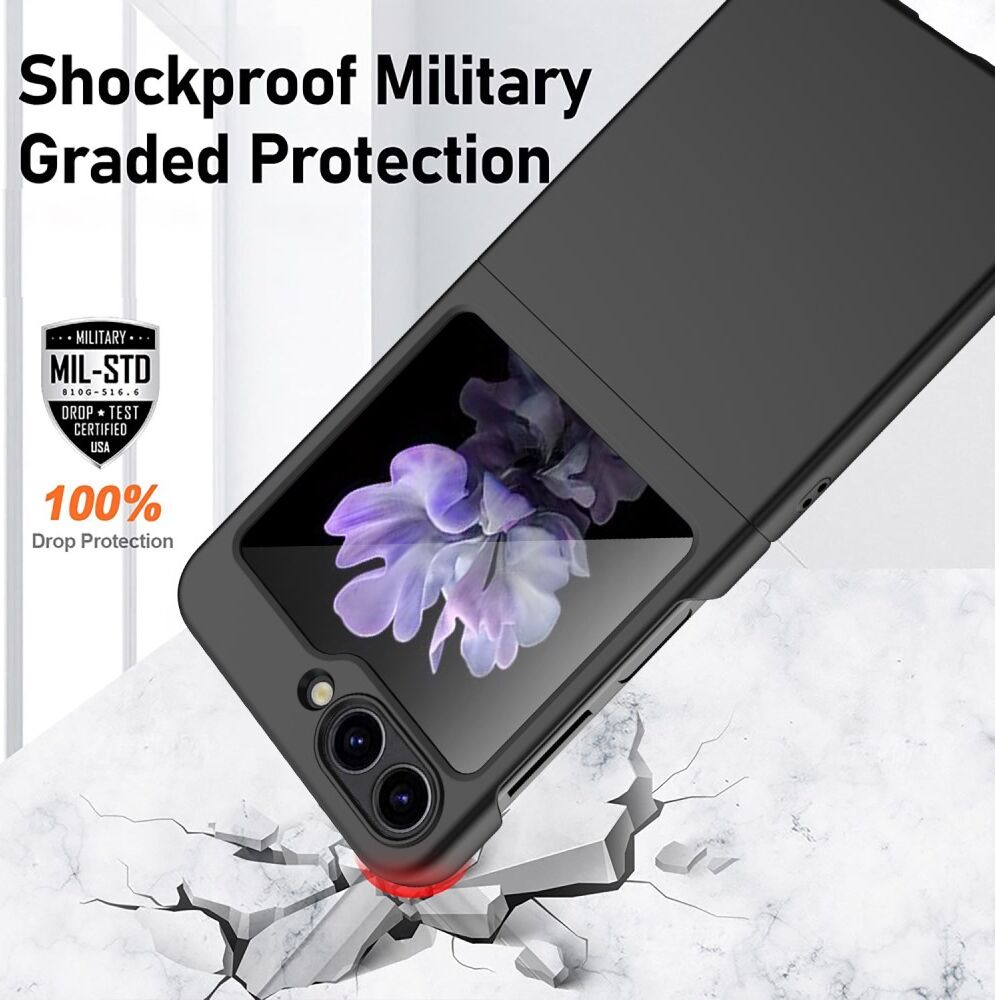 Samsung Galaxy Z Flip 5 Dun Hoesje Hard Back Cover Rood afbeelding 2