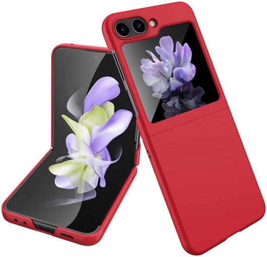 Samsung Galaxy Z Flip 5 Dun Hoesje Hard Back Cover Rood afbeelding 1