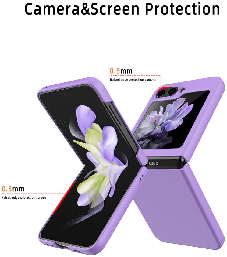 Samsung Galaxy Z Flip 5 Dun Hoesje Hard Back Cover Roze Goud afbeelding 3