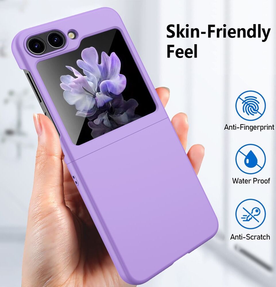 Samsung Galaxy Z Flip 5 Dun Hoesje Hard Back Cover Roze Goud afbeelding 5