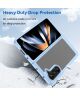 Samsung Galaxy Z Fold 5 Hoesje Acryl Back Cover Transparant Blauw
