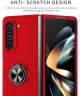Samsung Galaxy Z Fold 5 Hoesje Magnetische Kickstand Back Cover Rood