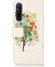 Sony Xperia 1 V Hoesje Portemonnee Book Case Tree Print