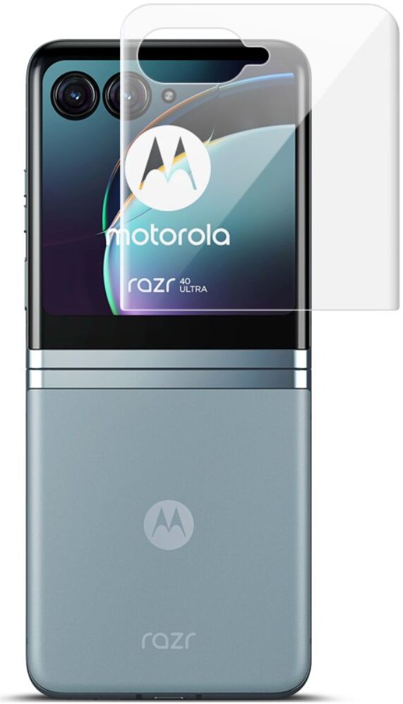 Imak Motorola Razr 40 Ultra Screen Protector Display en Achterkant afbeelding 3