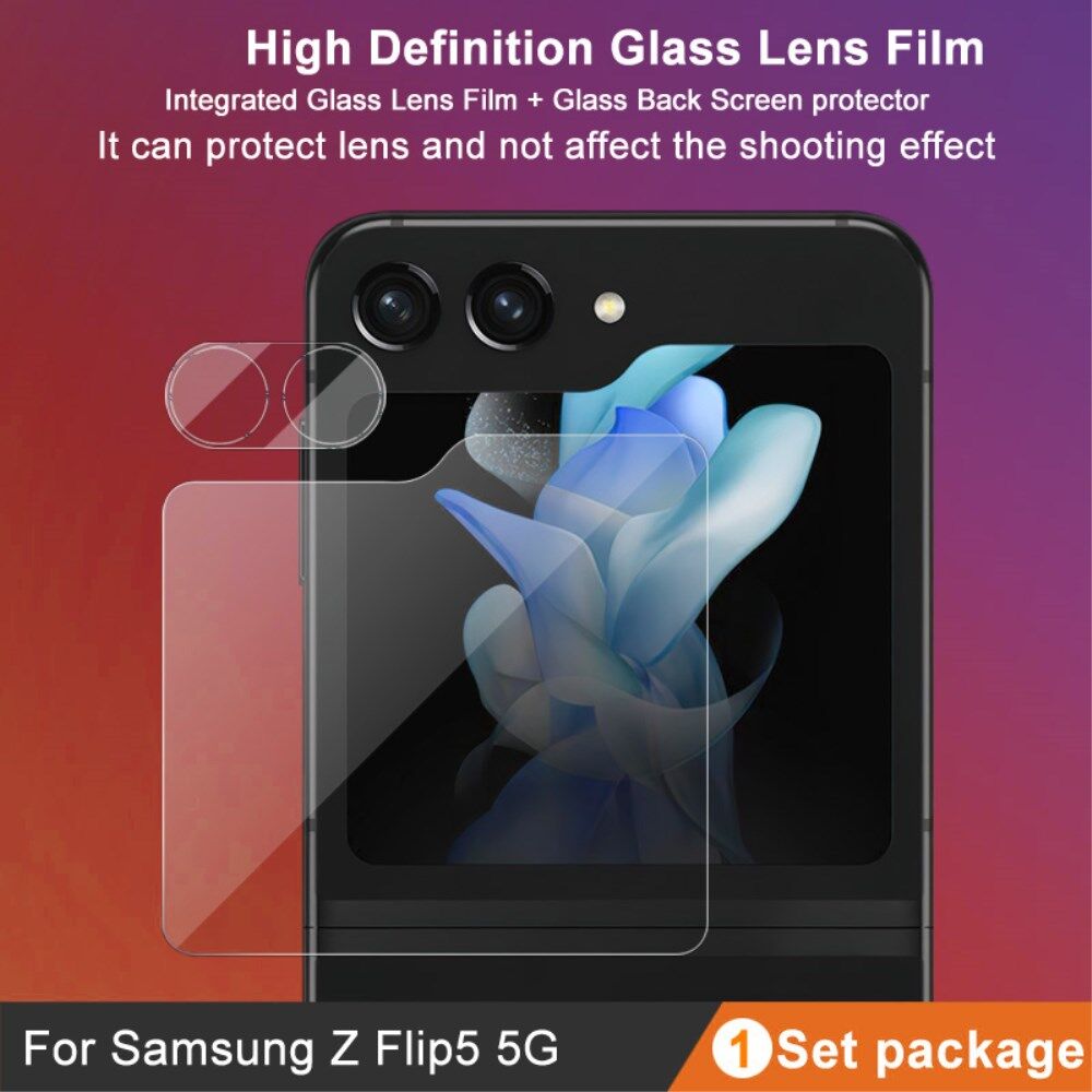 Imak Samsung Galaxy Z Flip 5 Screen Protector Cover Display en Camera afbeelding 4