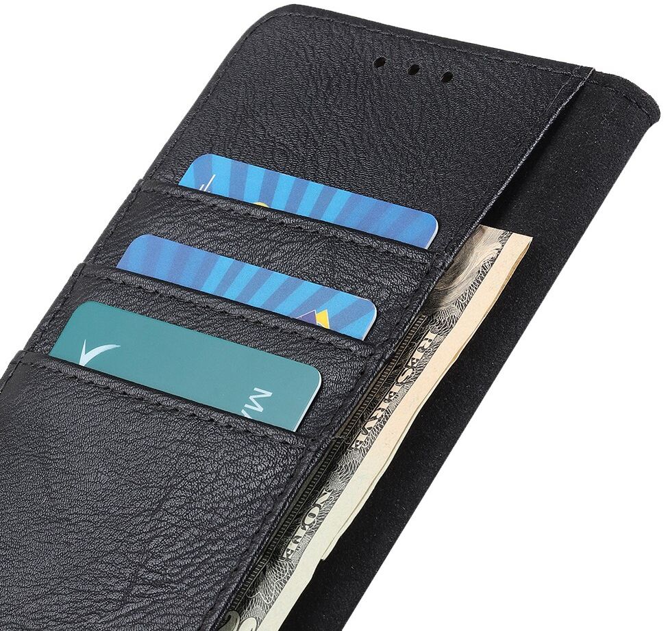 KHAZNEH Motorola Edge 40 Hoesje Portemonnee Book Case Zwart afbeelding 6