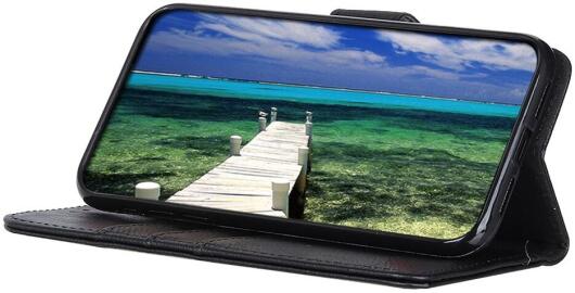 KHAZNEH Motorola Edge 40 Hoesje Portemonnee Book Case Zwart afbeelding 3