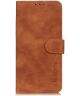 KHAZNEH Motorola Edge 40 5G Hoesje Retro Wallet Book Case Bruin