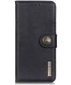 KHAZNEH Motorola Edge 40 Pro Hoesje Portemonnee Book Case Zwart