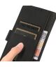 KHAZNEH Nokia C22 Hoesje Retro Wallet Book Case Zwart