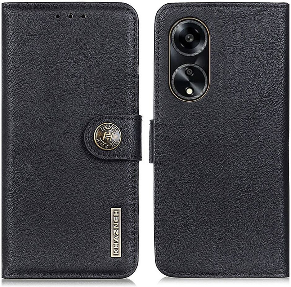 KHAZNEH Oppo A98 Hoesje Portemonnee Book Case Zwart afbeelding 2