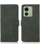 KHAZNEH Motorola Edge 40 5G Hoesje Retro Wallet Book Case Groen