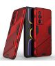 Xiaomi Poco F5 Pro Hoesje Shockproof Kickstand Back Cover Rood