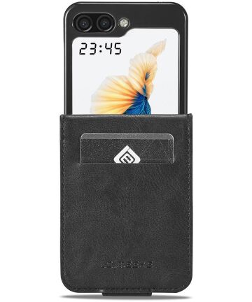 LC.IMEEKE Samsung Galaxy Z Flip 5 Hoesje Wallet Book Case Zwart Hoesjes