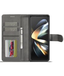 LC.IMEEKE Samsung Galaxy Z Fold 5 Hoesje Portemonnee Book Case Grijs