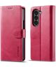 LC.IMEEKE Samsung Galaxy Z Fold 5 Hoesje Portemonnee Book Case Rood