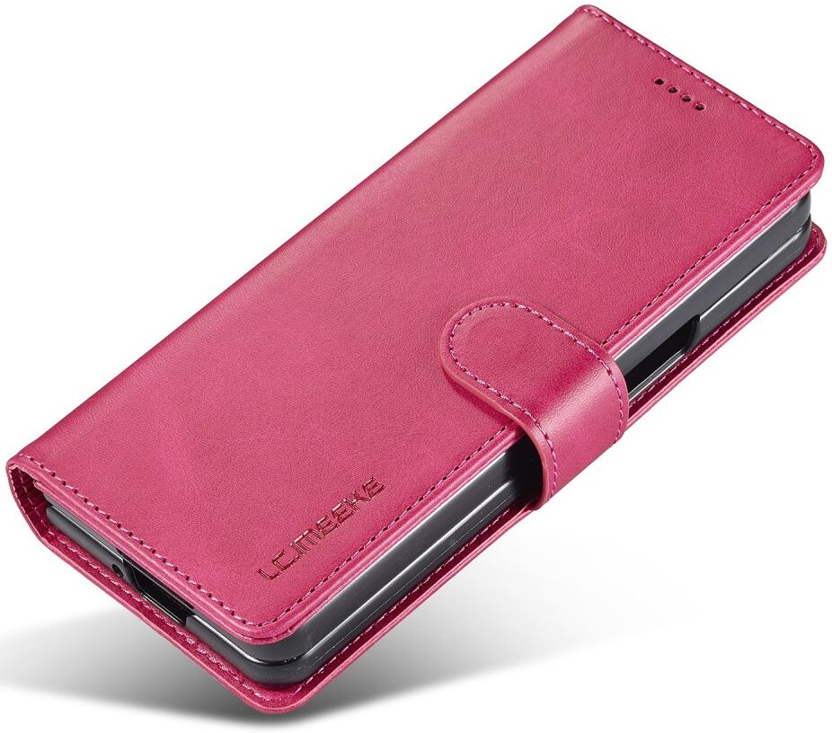 LC.IMEEKE Samsung Galaxy Z Fold 5 Hoesje Portemonnee Book Case Rood afbeelding 4