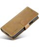 LC.IMEEKE Samsung Galaxy Z Fold 5 Hoesje Portemonnee Book Case Brown