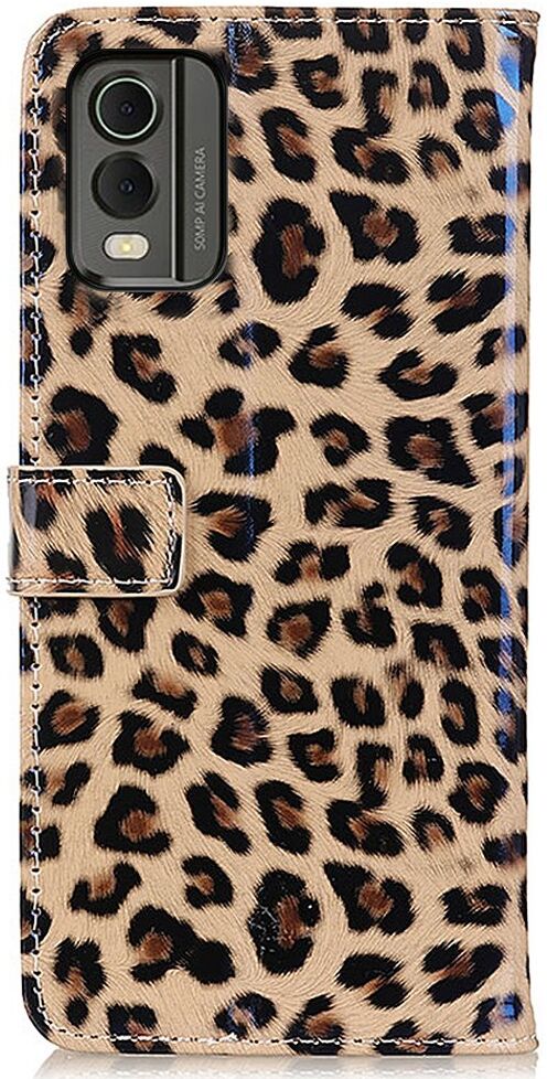 Nokia C32 Hoesje Portemonnee Book Case Luipaard Print afbeelding 8