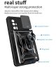 Xiaomi Poco F5 Pro Hoesje met Camera Slider en Kickstand Ring Zwart