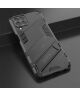 Samsung Galaxy M33 Hoesje Shockproof Kickstand Back Cover Zwart