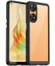 Oppo Reno8 T Hoesje Acryl Back Cover Zwart