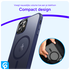 Apple iPhone 11 Hoesje met MagSafe Back Cover Matte Blauw afbeelding 6
