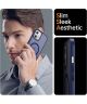 Apple iPhone 12 / 12 Pro Hoesje met MagSafe Matte Back Cover Blauw