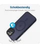 Apple iPhone 12 / 12 Pro Hoesje met MagSafe Matte Back Cover Blauw