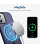 Apple iPhone 12 / 12 Pro Hoesje met MagSafe Matte Back Cover Blauw