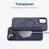 Apple iPhone 12 / 12 Pro Hoesje met MagSafe Matte Back Cover Blauw afbeelding 8