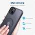 Apple iPhone 12 / 12 Pro Hoesje met MagSafe Matte Back Cover Blauw afbeelding 5
