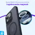 Apple iPhone 13 Pro Hoesje met MagSafe Back Cover Matte Zwart afbeelding 6