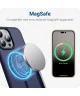 Apple iPhone 13 Pro Hoesje met MagSafe Back Cover Matte Blauw