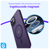 Apple iPhone 14 Hoesje met MagSafe Back Cover Matte Paars afbeelding 4