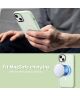 Apple iPhone 14 Hoesje met MagSafe Back Cover Matte Groen
