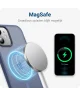 Apple iPhone 14 Hoesje met MagSafe Back Cover Matte Blauw