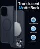 Apple iPhone 14 Pro Hoesje met MagSafe Back Cover Matte Zwart