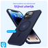Apple iPhone 14 Pro Hoesje met MagSafe Back Cover Matte Donkerblauw afbeelding 2