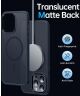 Apple iPhone 14 Pro Max Hoesje met MagSafe Back Cover Matte Zwart