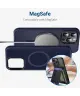 Apple iPhone 14 Pro Max Hoesje met MagSafe Back Cover Matte Blauw