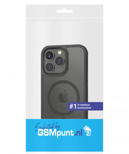 Apple iPhone 14 Pro Max Hoesje met MagSafe Back Cover Matte Blauw afbeelding 6