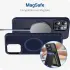 Apple iPhone 14 Pro Max Hoesje met MagSafe Back Cover Matte Blauw afbeelding 5