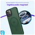 Apple iPhone 15 Hoesje met MagSafe Back Cover Matte Midnight Green afbeelding 5