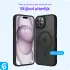 Apple iPhone 15 Plus Hoesje met MagSafe Back Cover Matte Zwart afbeelding 6