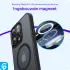 iPhone 15 Pro Max Hoesje met MagSafe Back Cover Matte Zwart afbeelding 5